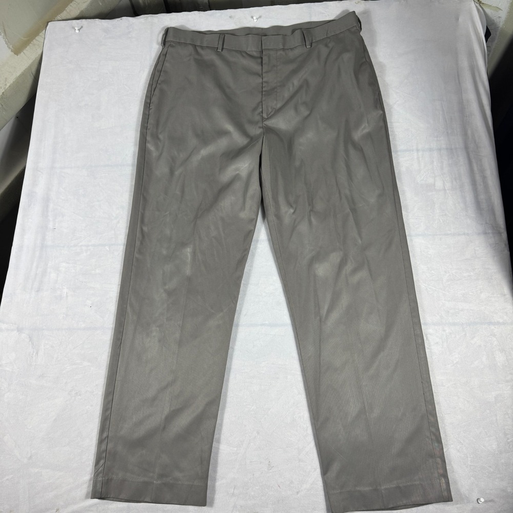 Perry Ellis Portfolio Mens Dress Pants Gray Modern Fit Stretch Comfort 38x32